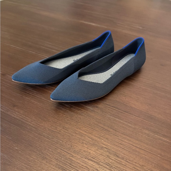 Rothy’s Navy “The Point” Flats - Brand New! - Picture 5 of 7